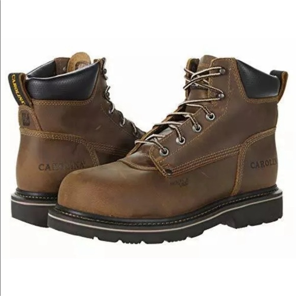 Mens Carolina Shotcrete CA3560 Medium Brown Work Boots Sz 9.5 main image 7